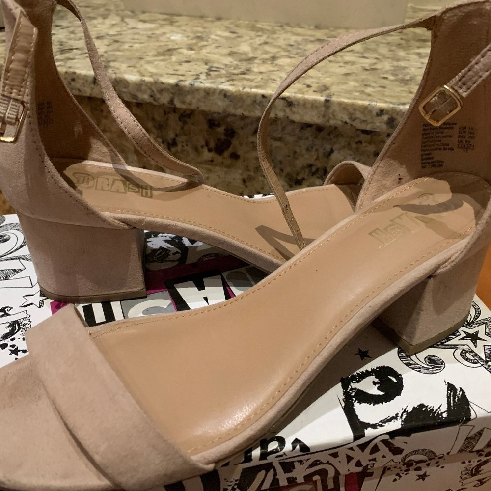 Nude Block Heels